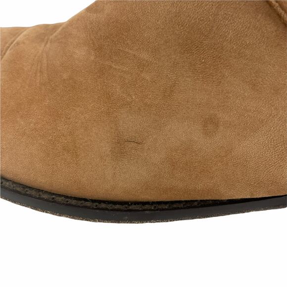 Zero Maria Cornejo Boots Womens 37.5 Ankle Cognac Brown Suede Casual - Picture 5 of 11